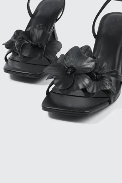 Floral Ankle Strap Sandals