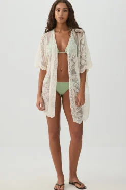 Floral Embroidered Cover Up