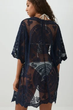 Floral Embroidered Cover Up