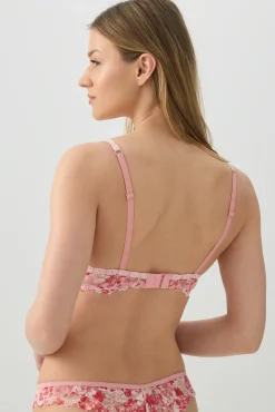 Floral Lace Balconette Push Up Bra