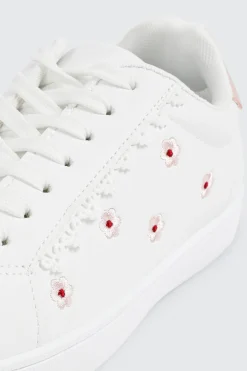 Floral Lace Up Sneakers