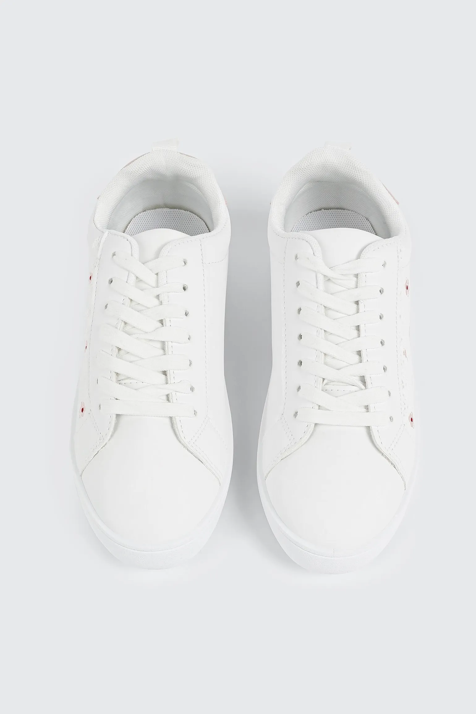 Floral Lace Up Sneakers