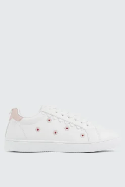 Floral Lace Up Sneakers