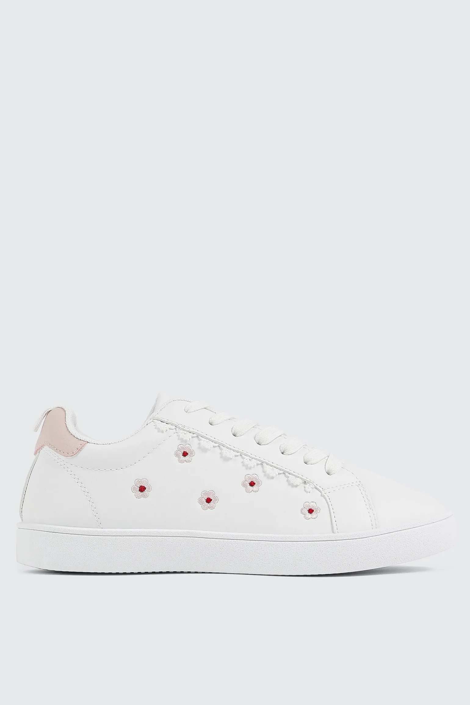 Floral Lace Up Sneakers