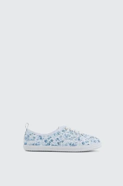 Floral Lace up Sneakers