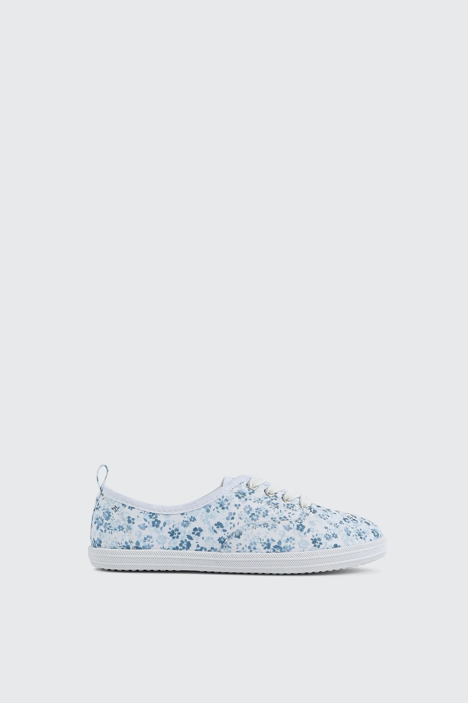 Floral Lace up Sneakers