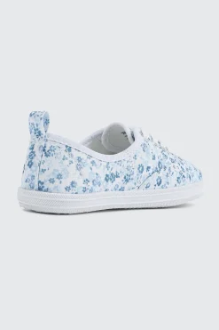 Floral Lace up Sneakers
