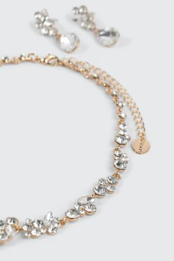 Floral Necklace and Earring Set