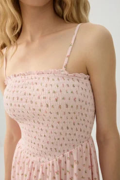 Floral Smocked Mini Romper