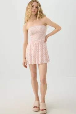 Floral Smocked Mini Romper
