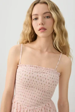 Floral Smocked Mini Romper