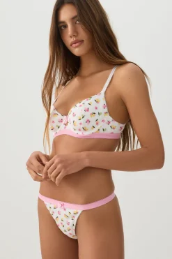 Floral Thong Panty