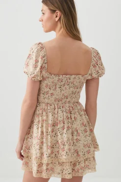 Floral Tiered Midi Dress