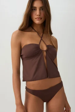 Flowy Bandeau Bikini Top