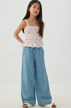 Flowy Denim Pants