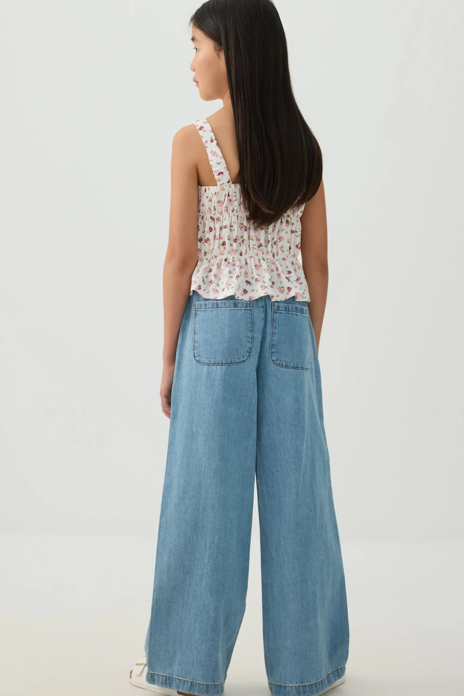 Flowy Denim Pants