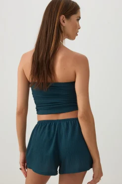 Flowy Seersucker Shorts