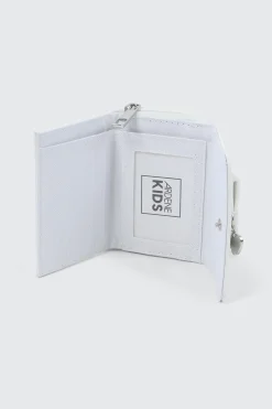 Folded Wallet with Heart Charm Detail