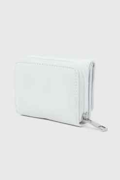 Folded Wallet with Heart Charm Detail