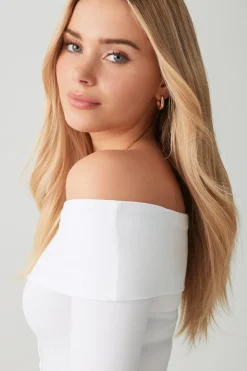 Foldover Button Down Top