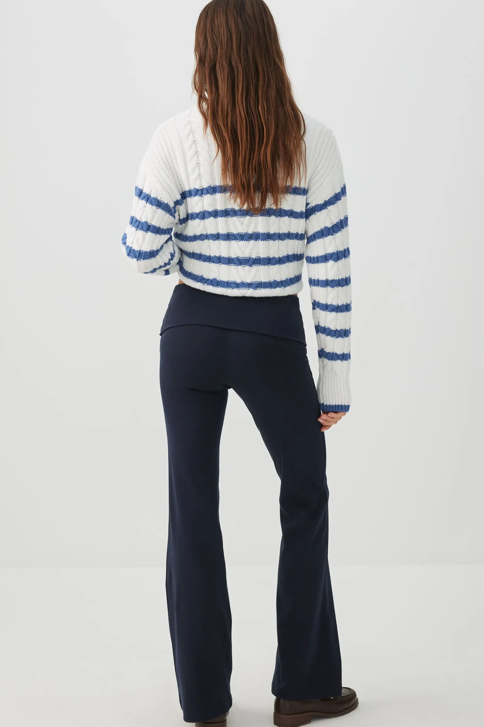 Foldover Flare Leg Leggings