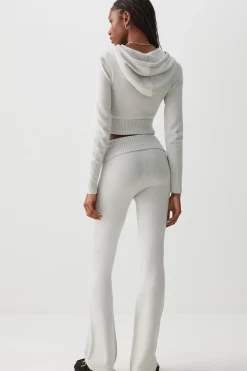 Fold Over Flare Leg Pants