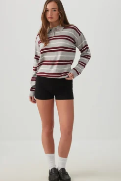 Foldover Waist Mini Biker Shorts