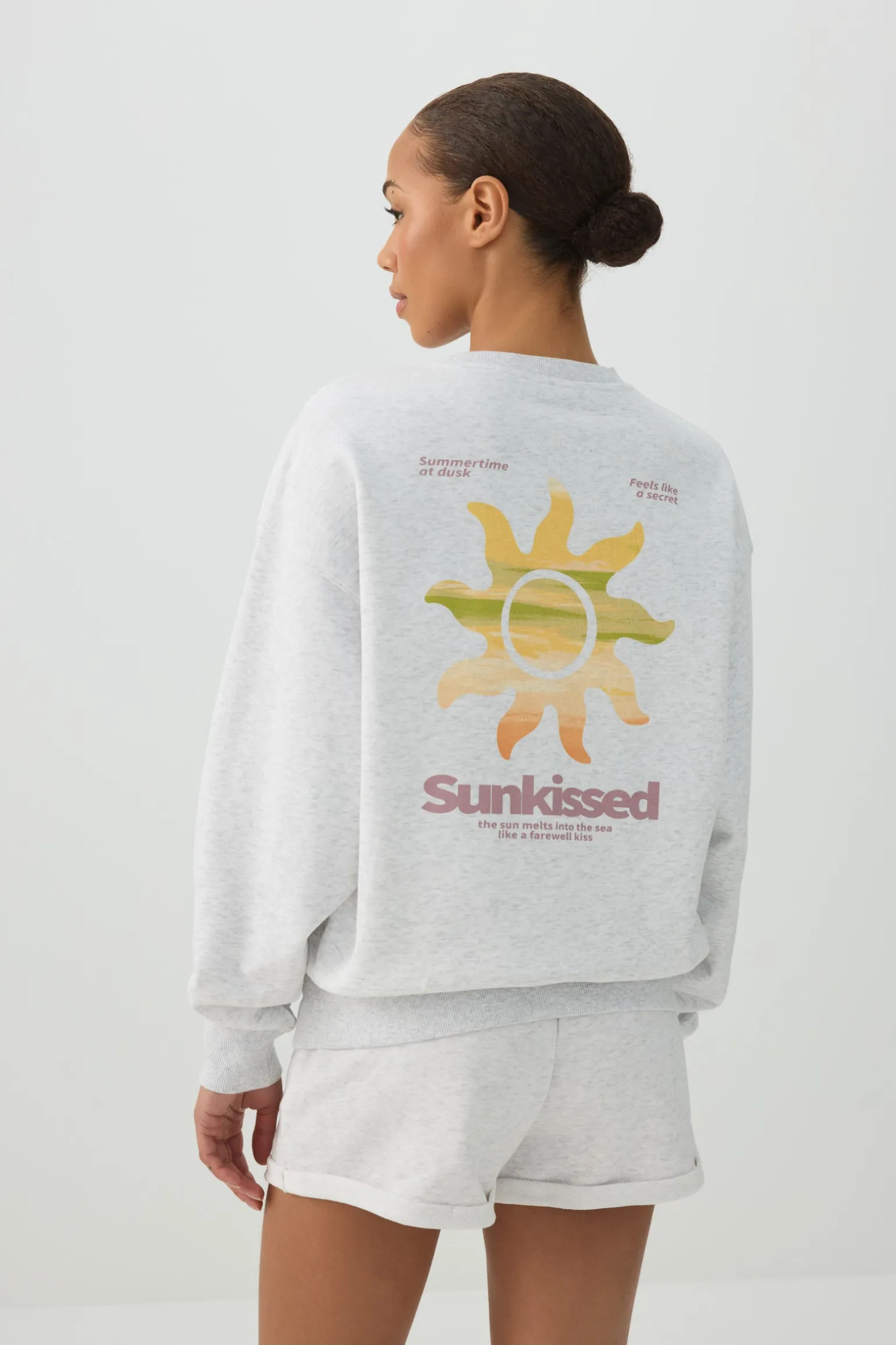 French Terry Crew Neck Sweatshirt