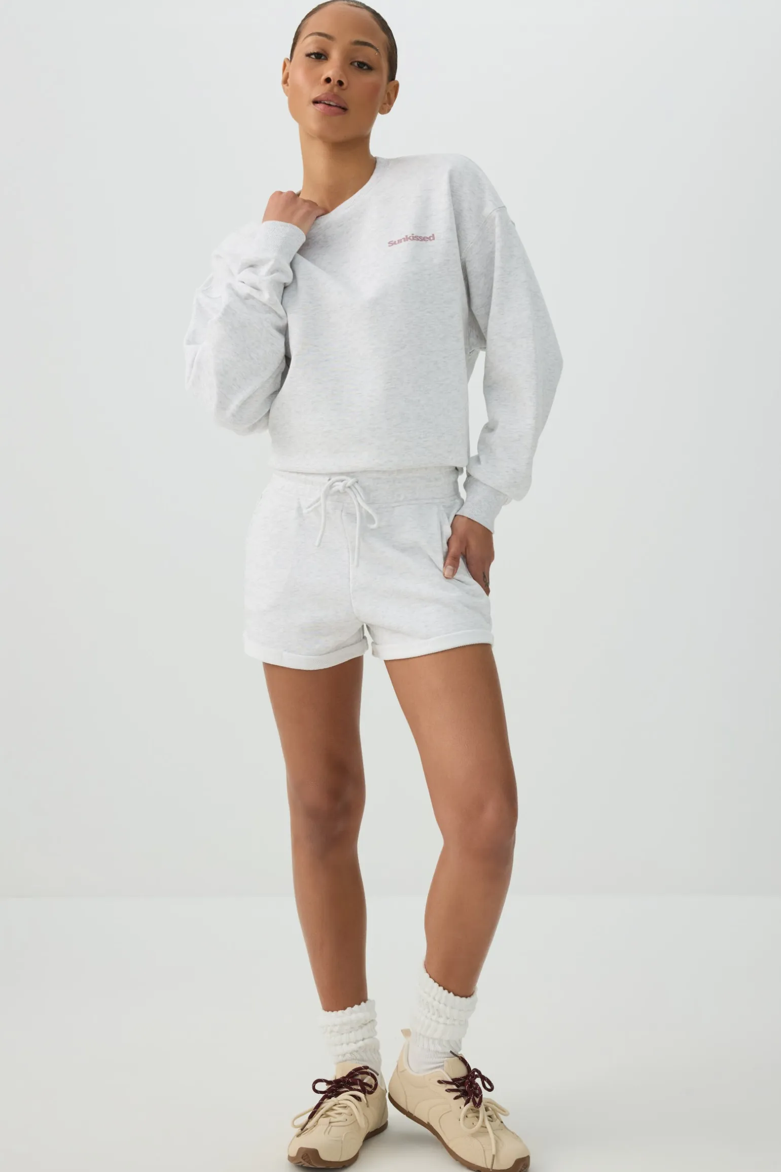 French Terry Crew Neck Sweatshirt
