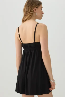 Front tie Babydoll Mini Dress