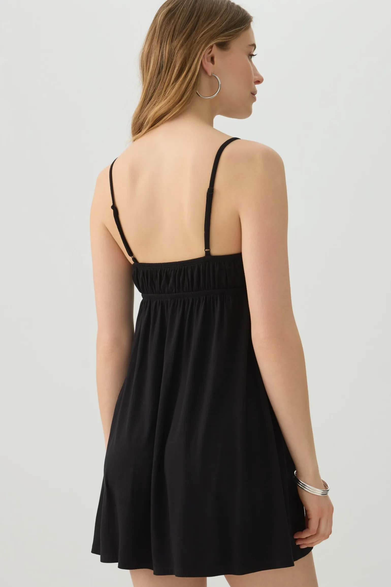 Front tie Babydoll Mini Dress