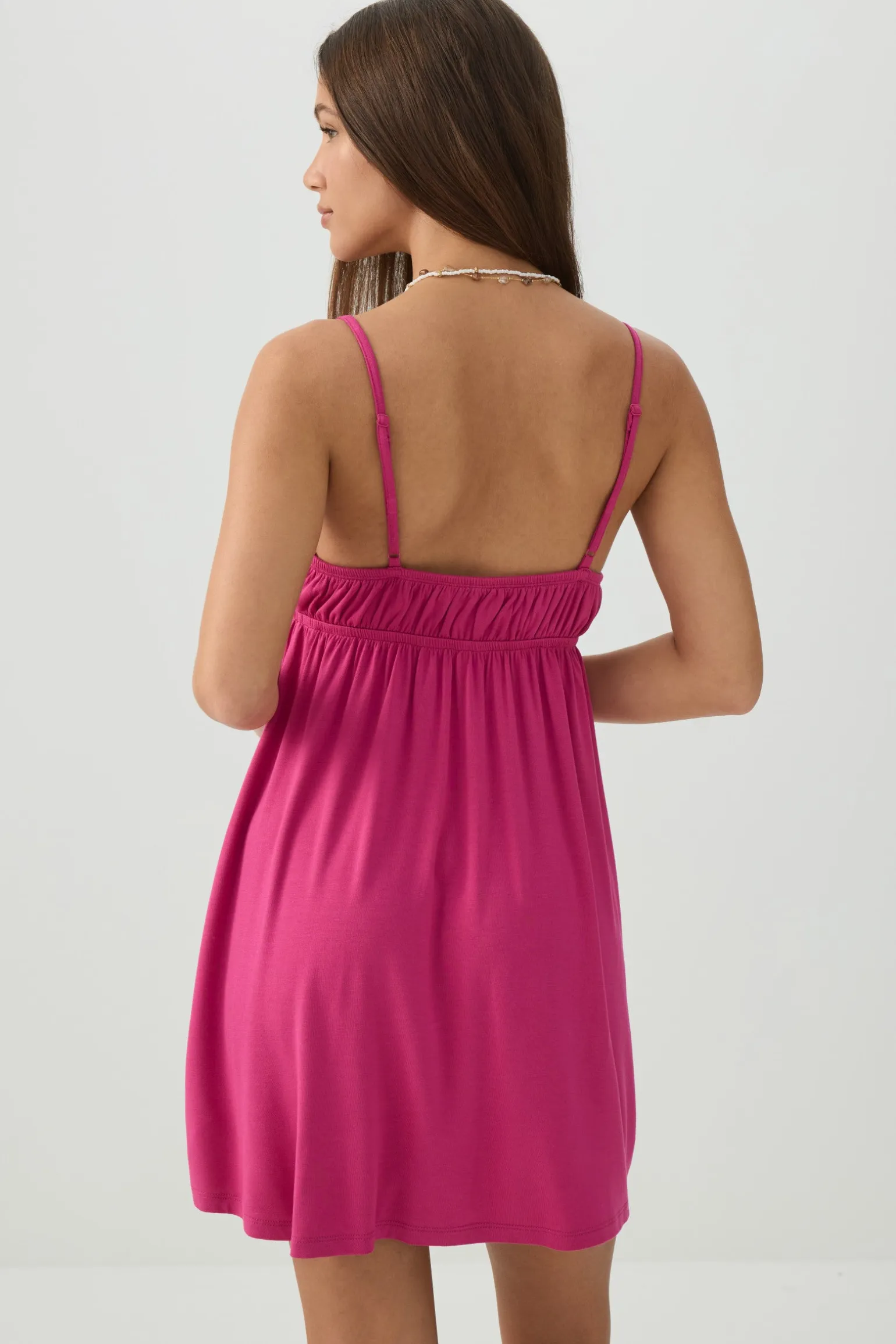 Front tie Babydoll Mini Dress