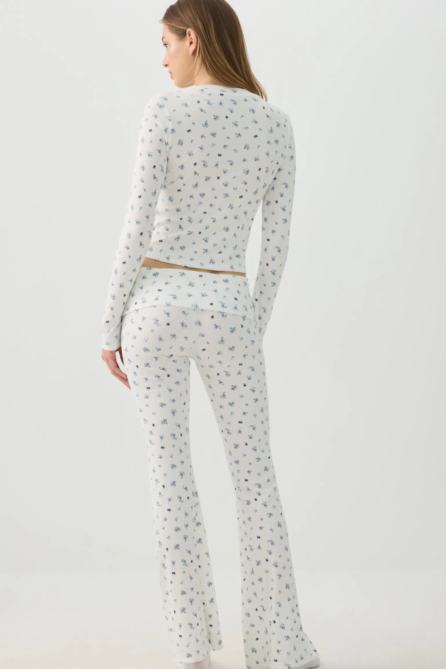 Fruit Print Super Soft Rib PJ Pants