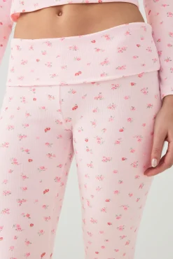Fruit Print Super Soft Rib PJ Pants