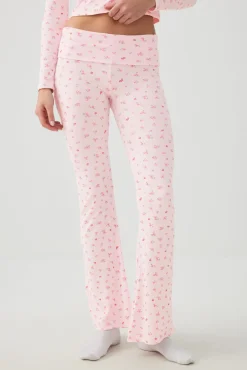Fruit Print Super Soft Rib PJ Pants