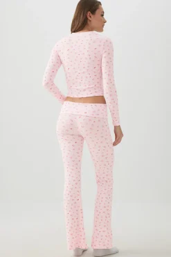 Fruit Print Super Soft Rib PJ Pants