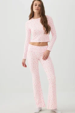 Fruit Print Super Soft Rib PJ Top