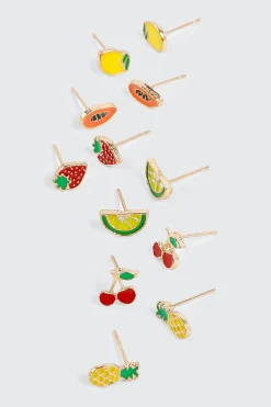 Fruit Stud Earrings Set