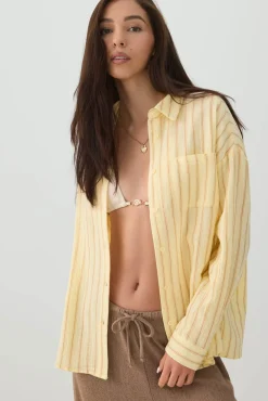Gauze Button Up Shirt