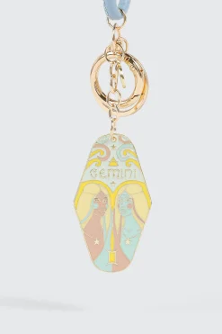 Gemini Zodiac Keychain