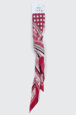 Geometric Print Square Satin Scarf