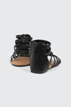 Glitter Butterfly Gladiator Sandals