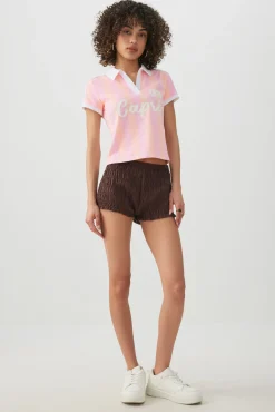 Graphic Johnny Collar Polo Shirt