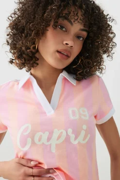 Graphic Johnny Collar Polo Shirt