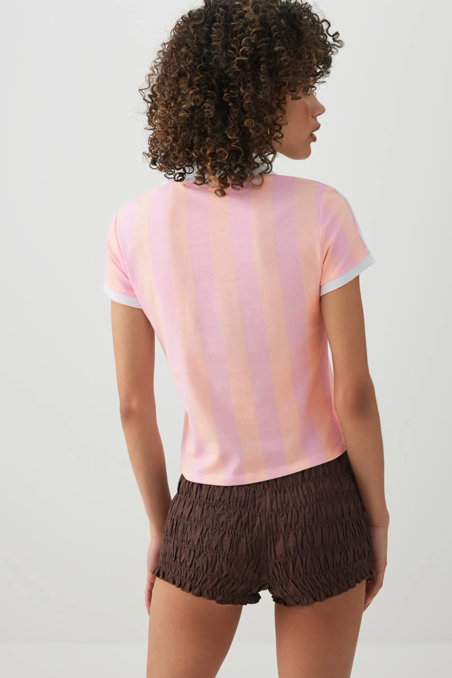Graphic Johnny Collar Polo Shirt