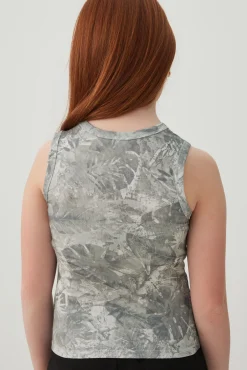 Graphic Knit Tank Top