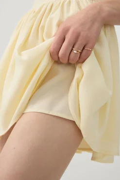 Halter Mini Dress with Built-in Shorts