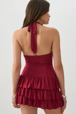 Halter Ruffle Romper