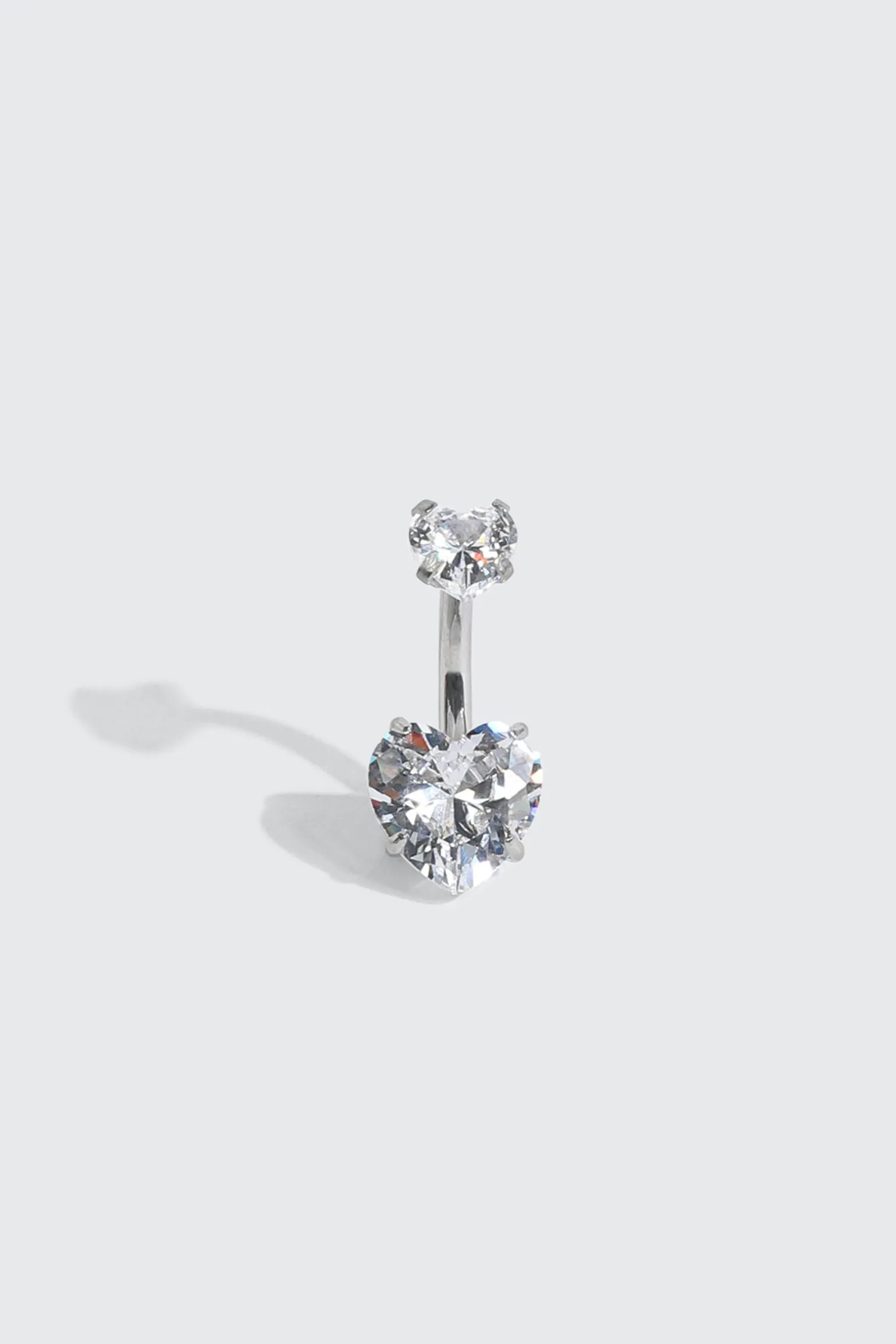Heart Dangle Navel Piercing