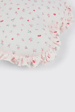 Heart Strawberry Print Pillow